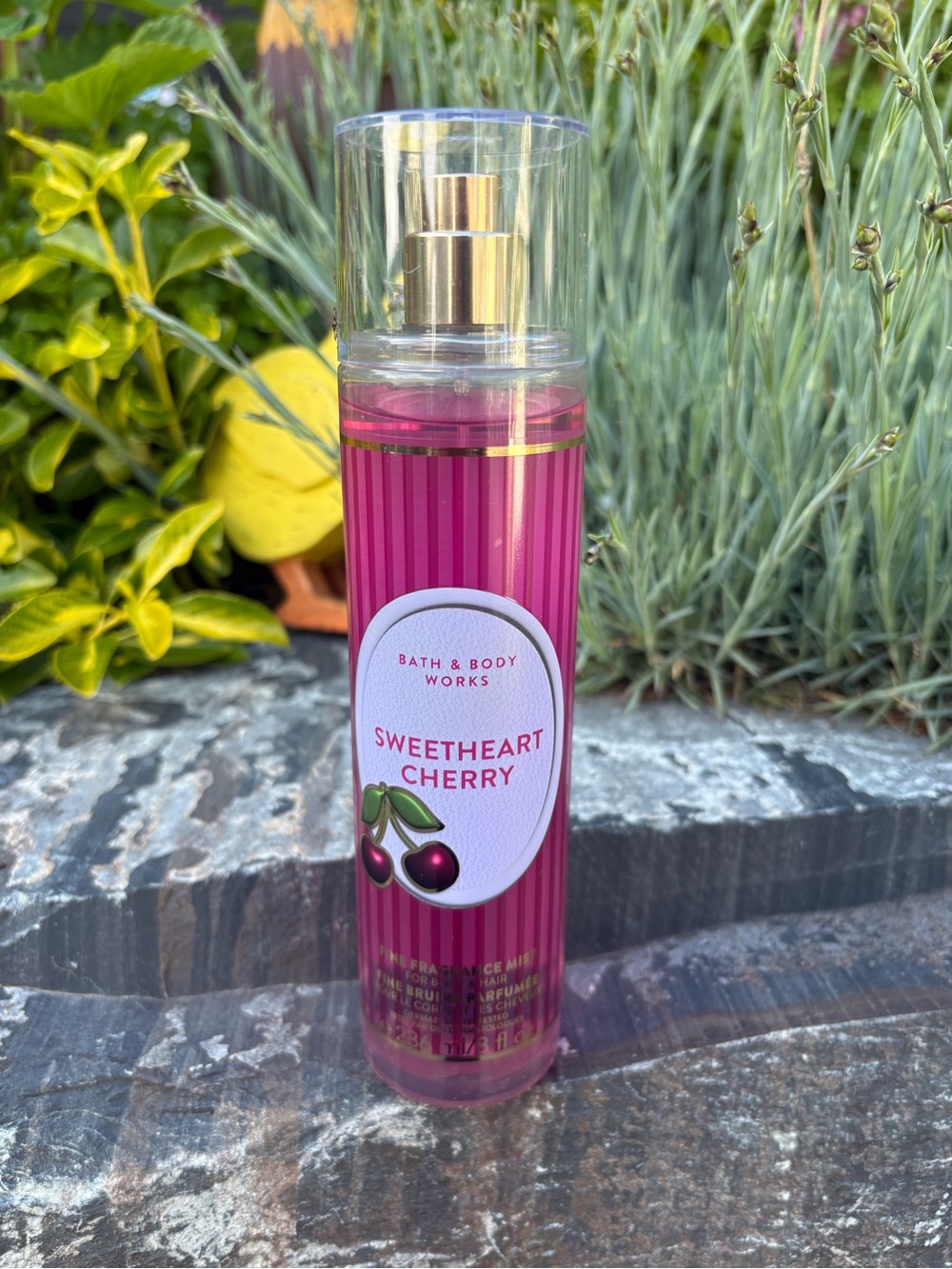 Bath & Body Works Sweetheart Cherry Body Mist - Pink with Gold Accents